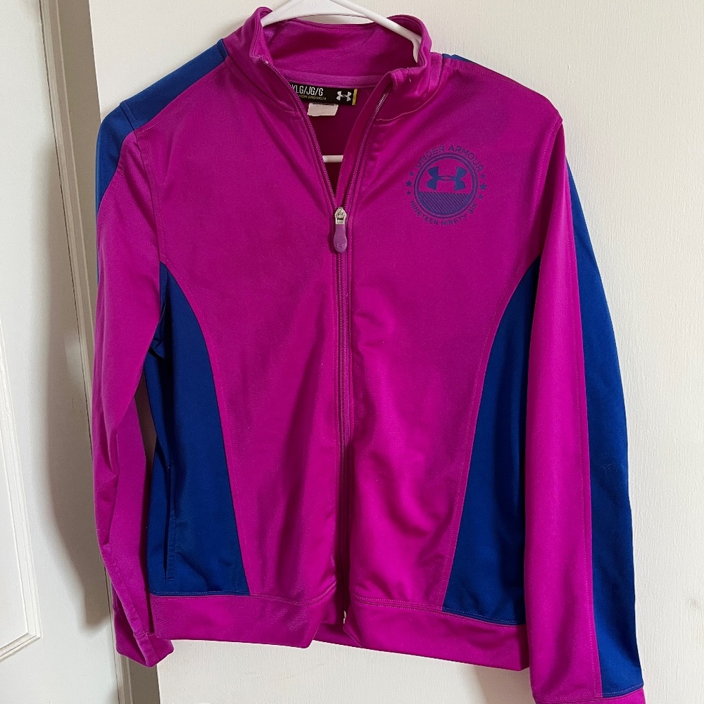 Girls under armour zip up